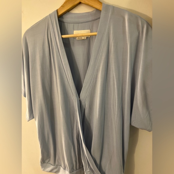 By Anthropologie Ayla Surplice Top M GUC - Picture 2 of 7